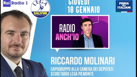 🔴Intervista radiofonica all'On. Riccardo Molinari, Capogruppo Camera Lega, a Radio anch'io su Radio1