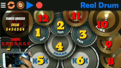 TIPS MAIN GAME REAL DRUM UNTUK PEMULA DENGAN RUMUS ANGKA