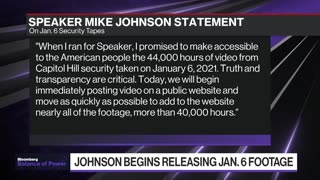 Johnson Begins Releasing Jan. 6 Footage