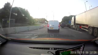 Tricky Roundabout Ends in an Accident
