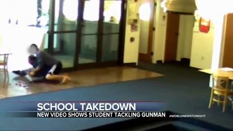 Heroic student bravely intervenes to disarm school shooter