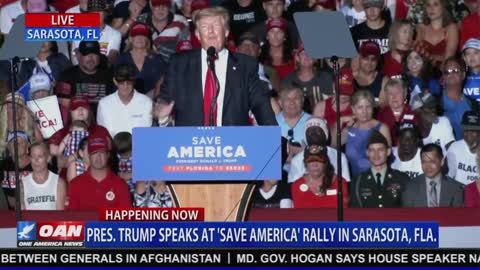 President Donald J Trump Holds Save America Rally & Fireworks Show in Sarasota, FL July 3, 2021