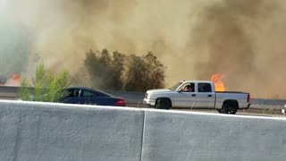 Large Brush Fire in San Diego