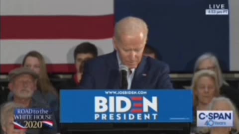 The sleepy Biden putting his audience to sleep