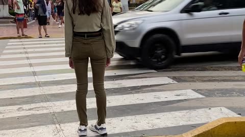 Busy Crosswalks In Peru