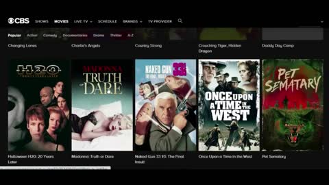 CBS All Access Premium On Demand Streaming UI & content Preview