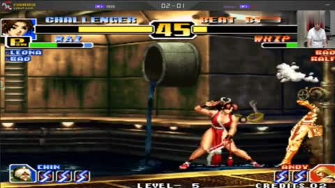The King of Fighters 99 can't see the tutor, Leona is really sassy