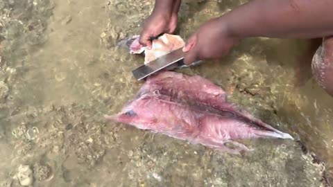 Cook with me Africa’s Most Popular Traditional Village Food Fish /Catch Clean Fillet & Cook