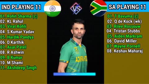 India vs South Africa playing 11 comparison T20 World Cup 2022 IND vs SA 30th Match Playing 11