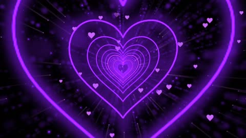 967. Animation Video💜Love Heart Background