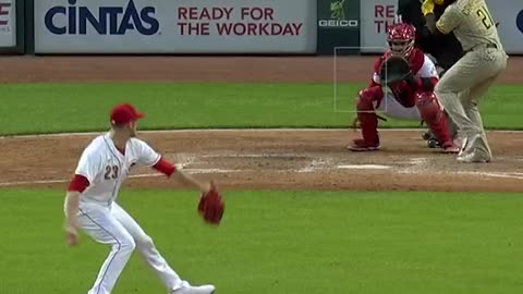 Dad Catches Baseball In Stands With One Hand While Feeding The Baby At Cincinnati Reds MLB Game