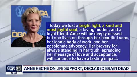 Anne Heche on life support for organ donation