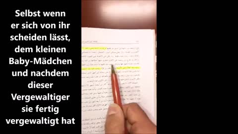 Imam Tawhidi liest aus dem Buch von Khomeini vor - Vergewaltigung von Babys ist legitimiert