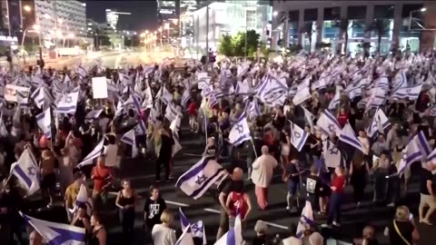 Thousands protest judiciary overhaul in Tel Aviv