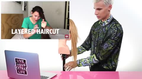 PRO HAIRDRESSER FOLLOWS A DIY HAIRCUT TUTORIAL