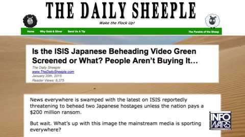 'ISIS Beheading Video FAIL' - TheAlexJonesChannel - 2015