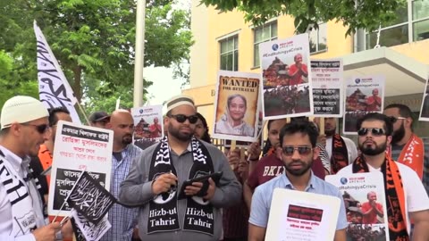 Protest outside of the Embassy of Bangladesh in Washington DC for the Rohingya Muslims