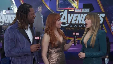 Elizabeth Olsen on Scarlet Witch and Vision LIVE at the Avengers Endgame Premiere