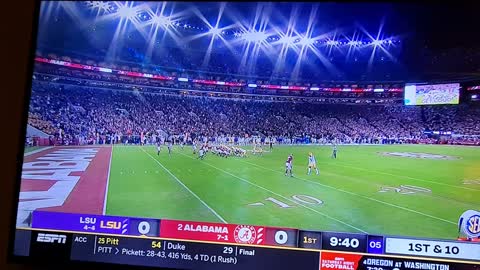 Fake punt by LSU TURNS INTO 7