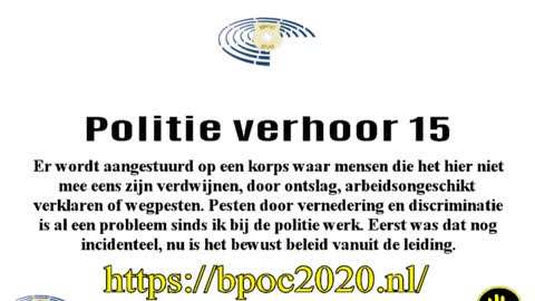 Bpoc Politie verhoor 15