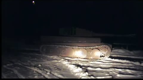 Tiger 1 Tank Night Driving, Russian Built Replica , Not based on a T-34