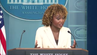 Karine Jean-Pierre Stops White House Briefing and Rushes to Help As Woman Passes Out