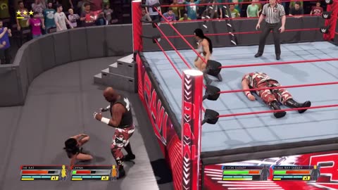 WWE 2k22_ Dudley Boyz vs Chyna and Kat_ _intergender _wrestling mixed match