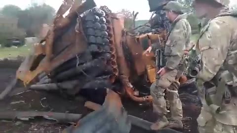 Aftermath of Ukrainian counter-battery strikes Against Russian position