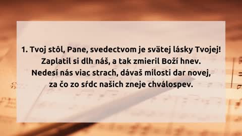 352. Tvoj stôl, Pane