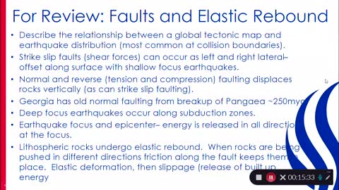 Earthquakes: Elastic Rebound