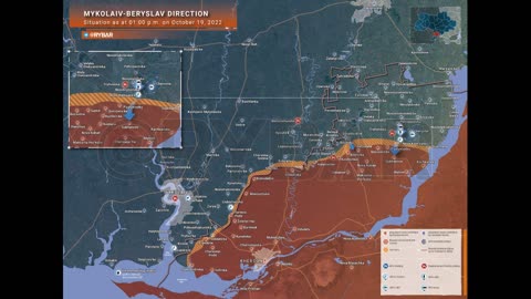 The situation in the Nikolaev-Berislav direction as of 13.00, 19.10. - @Rybar