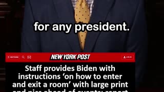 Staff Gives Biden Instructions on How to Enter a Room