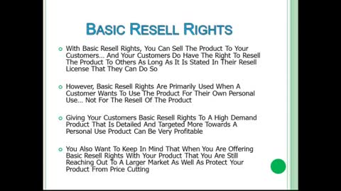 Making Profits With Resell Rights - Types of Resell Rights to Offer