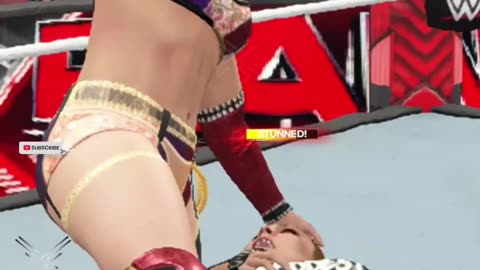 WWE 2K23 Clash Asuka's Vicious Face Punches on Ronda Rousey