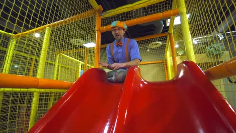 Blippi Visits The Kinderland Indoor Playground! | Education for Toddlers