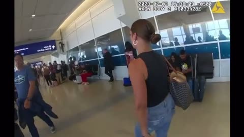 Tiffany Gomes Escorted out of Airport