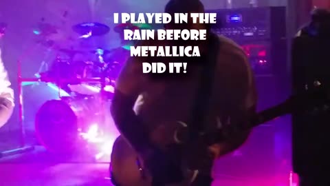 I played in the rain before #Metallica did! Halloween 2017 🤣