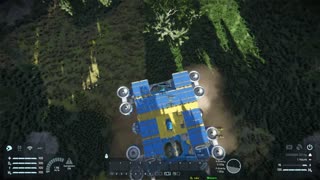 Space Engineers - Using the Best Flying Drill Platform.