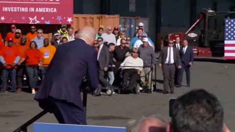 Bumbling Biden Trips Not Once, Not Twice, But THREE TIMES While Walking Up Short Flight Of Stairs