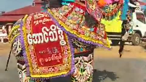 Elephant festival in Myanmar