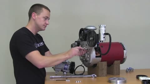 EV West Electric Motor Accessory Plate Installation Video - Power Steering, Vacuum, AC Compressor