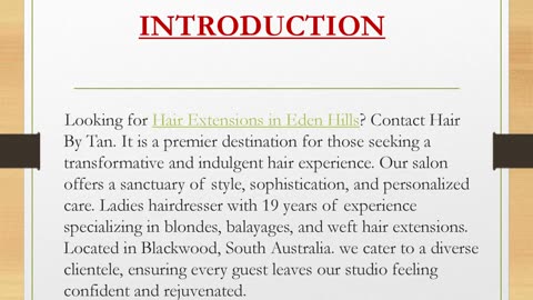 Looking for Hair Extensions in Eden Hills?