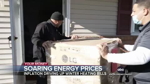 Soaring energy prices drive up heating costs.