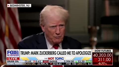 President Trump on Mark Zuckerberg