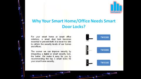 Top 3 Smart Door Locks for Home & Office by Tuchware LLP