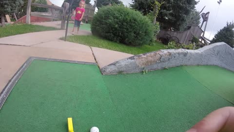 3- Year old catches hole-in-one on gopro!