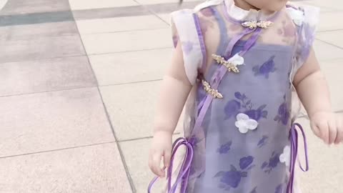 Cute baby viral short video #Most beautiful baby walking on the rod#Short