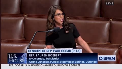 Lauren Boebert goes full MAGA in congress. "She slept with the enemy"