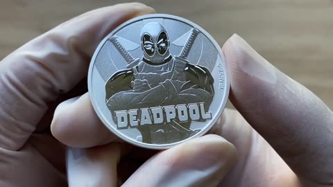 2018 Perth Mint Tuvalu Marvel Series: DEADPOOL 1oz Silver BU Coin