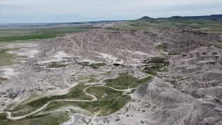 General view of Toadstool Geological Park - Drone Flyover